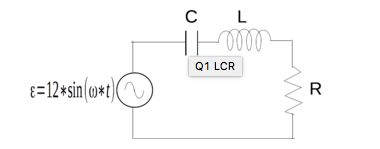 Solved A series RLC circuit with R = 10 ? , L = 20 mH and C | Chegg.com