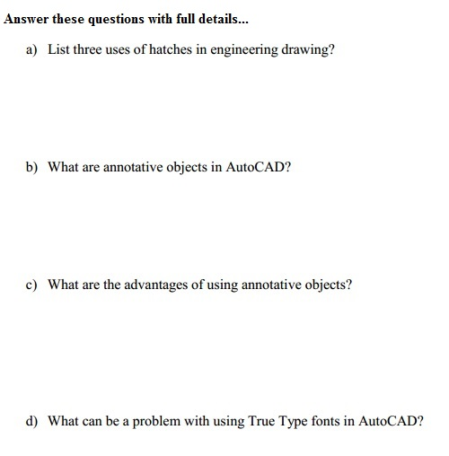 Solved Answer these questions with full details... a) List