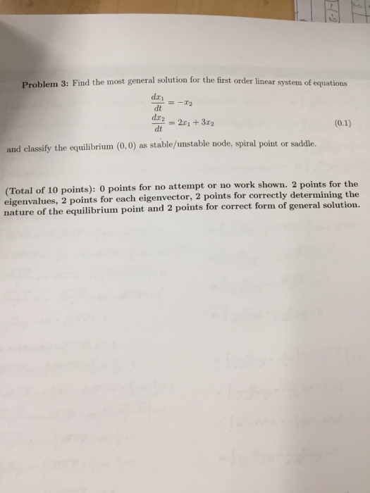 Solved Find the most general solution for the first order | Chegg.com