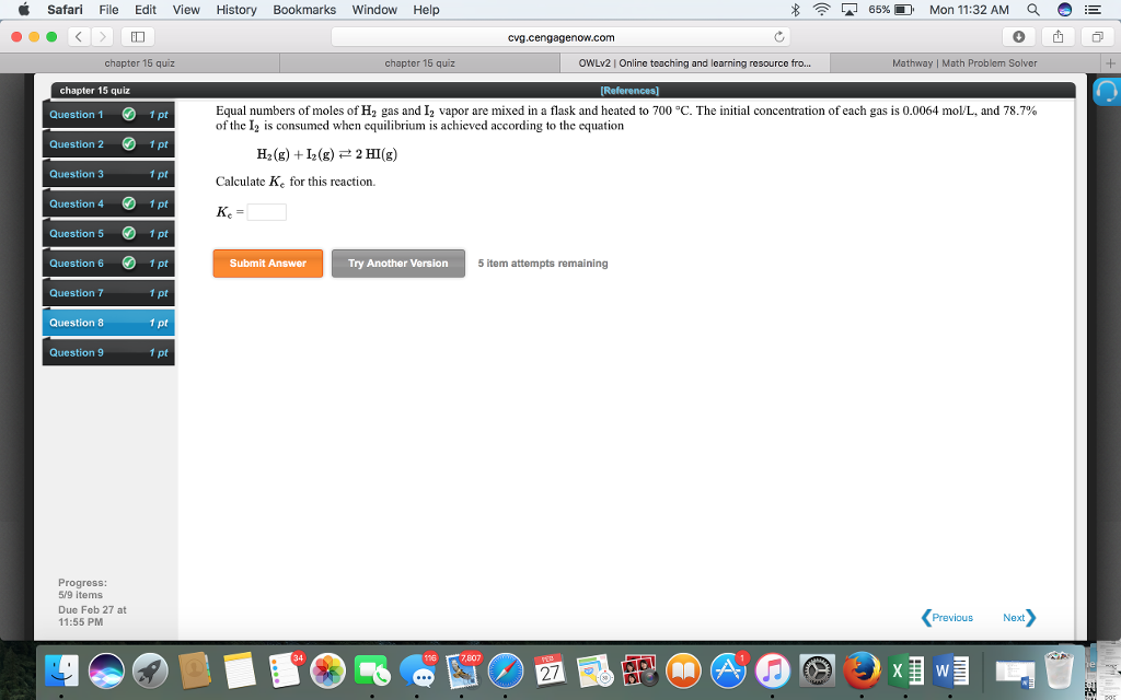 Website for homework answers owl