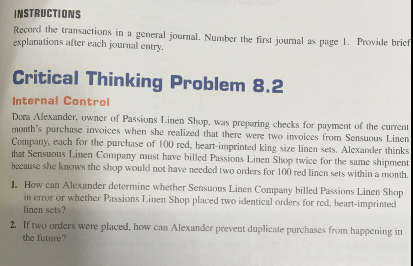 (Solved Homework) Record the transactions in a general journal. Number