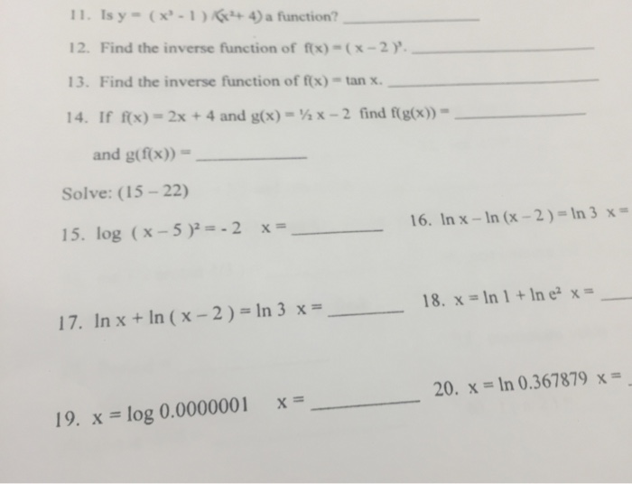 find the inverse function of f(x) = 2 arcsin x