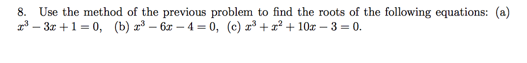 Solved Use the method of the previous problem to find the | Chegg.com