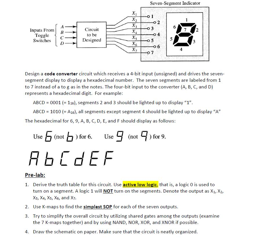 Design a code converter circuit which receives a | Chegg.com