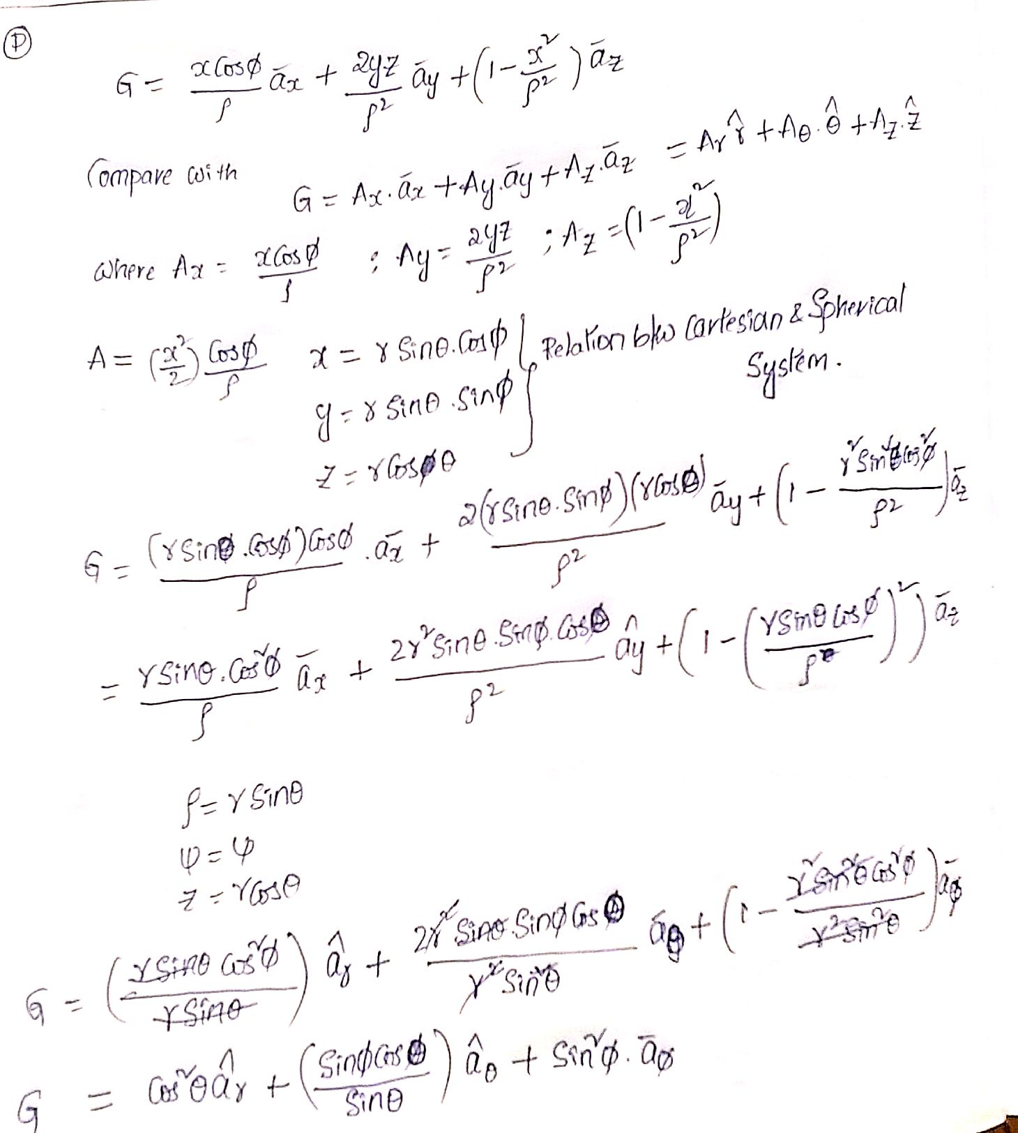 (Solved) - A vector field in 