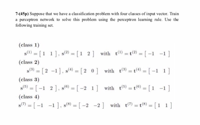 Solved Suppose that we have a classification problem with | Chegg.com