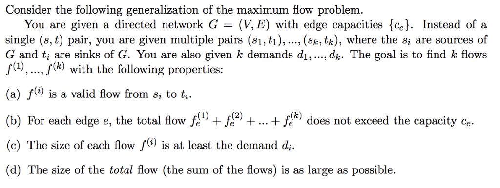 Consider the following generalization of the maximum | Chegg.com
