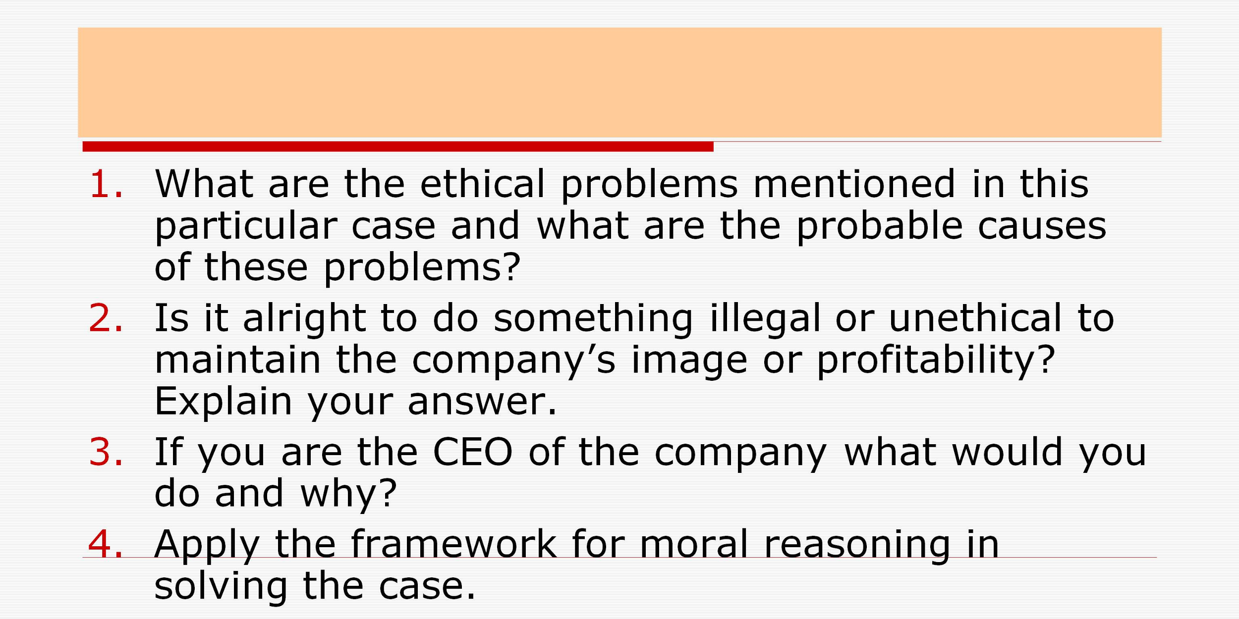 Solved What Are The Ethical Problems Mentioned In This | Chegg.com