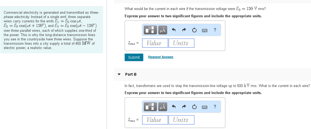 Solved What would be the current in each wire if the | Chegg.com