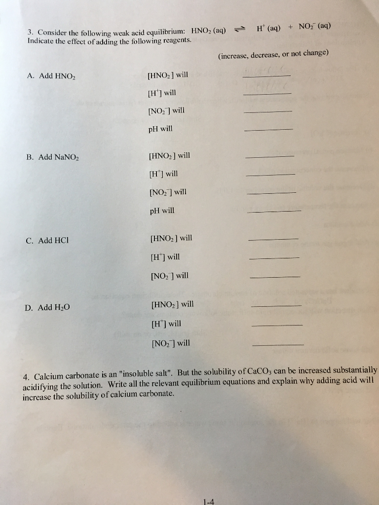 Solved 3. Consider the following Indicate the effect of | Chegg.com