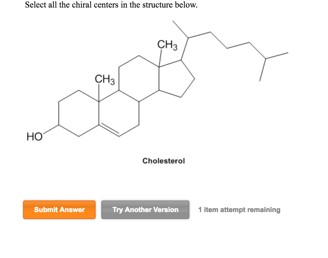 Select All The Chiral Centers In The Structure Below.
