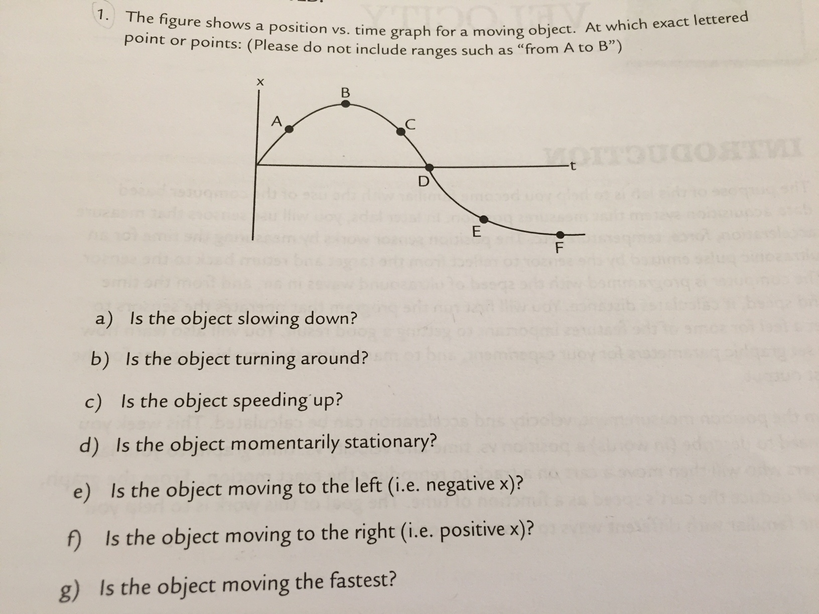 What Does Position Vs Time Graph Show