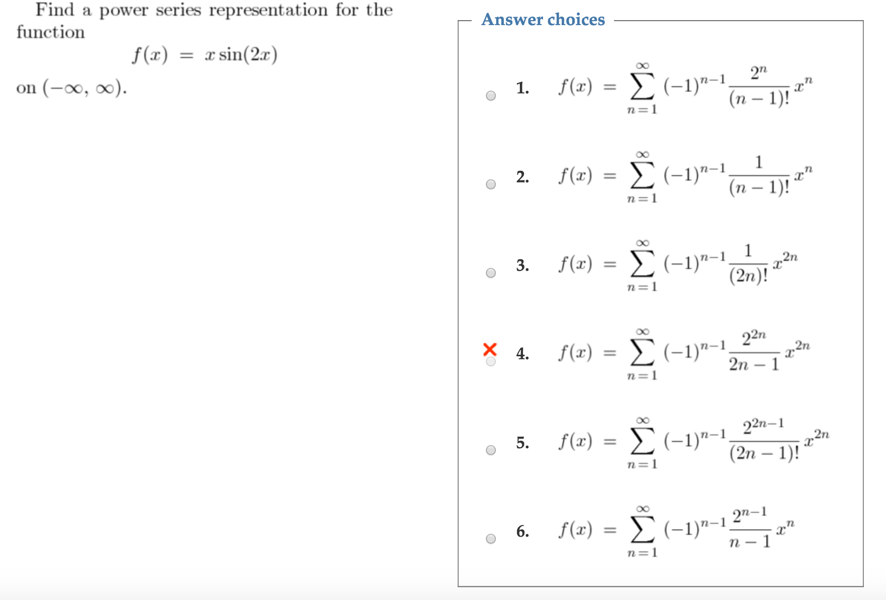 x to the power of - infinity