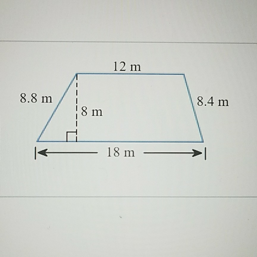 Solved 12 m 8.4 m 8.8 m 8 m | Chegg.com