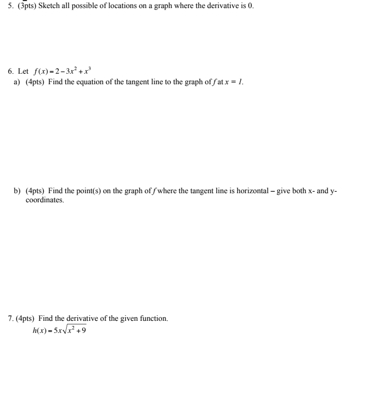 Solved 2 Given The Graph Of The Derivative Function Fx 7488