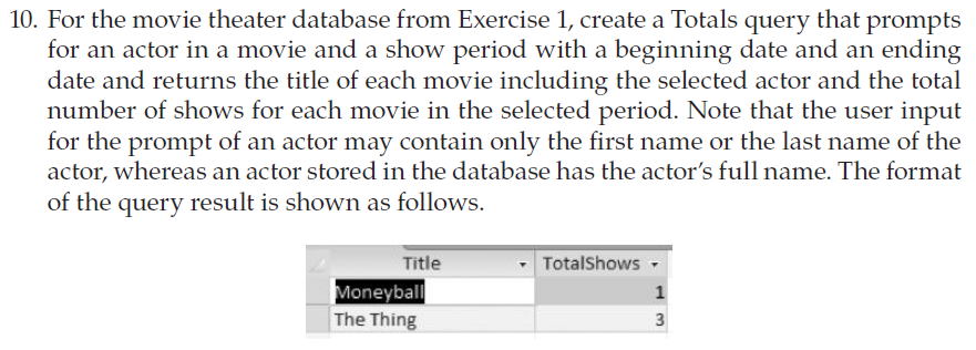 Solved Give the design view of the query in the ACCESS | Chegg.com