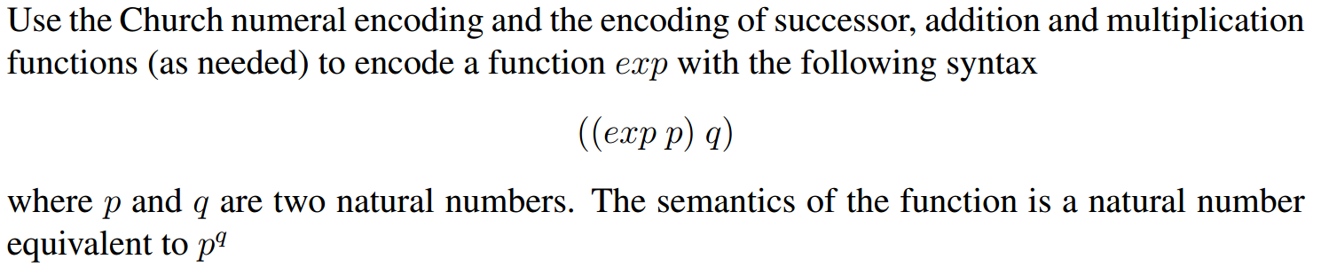 Use the Church numeral encoding and the encoding of | Chegg.com