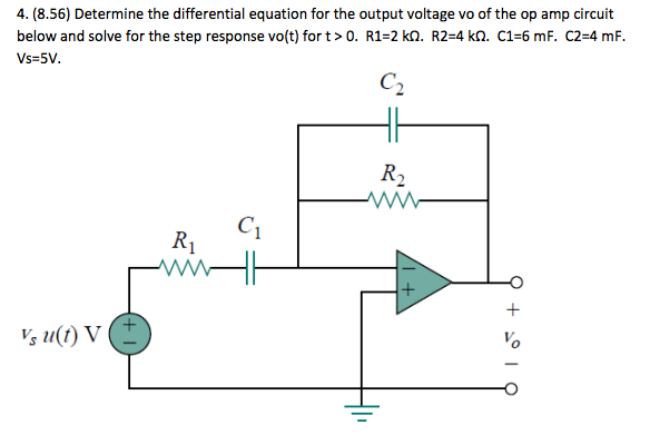 Solved Determine the differential equation for the output | Chegg.com