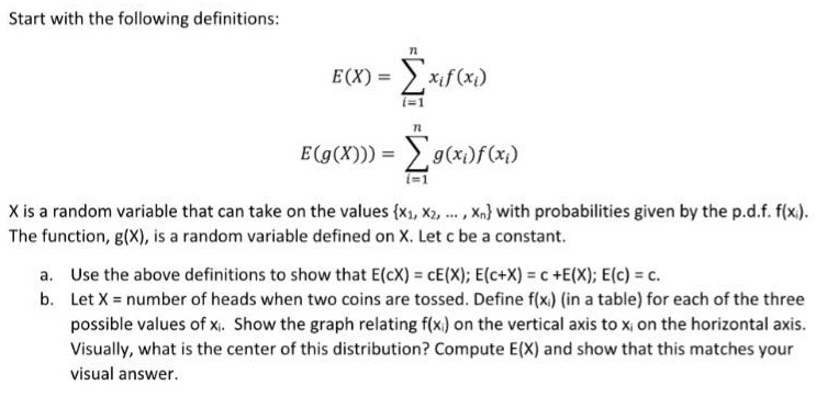 Solved X isa random variable that can take on | Chegg.com