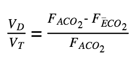 bohr equation physiologic dead space