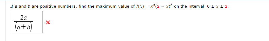 Solved If A And B Are Positive Numbers, Find The Maximum | Chegg.com