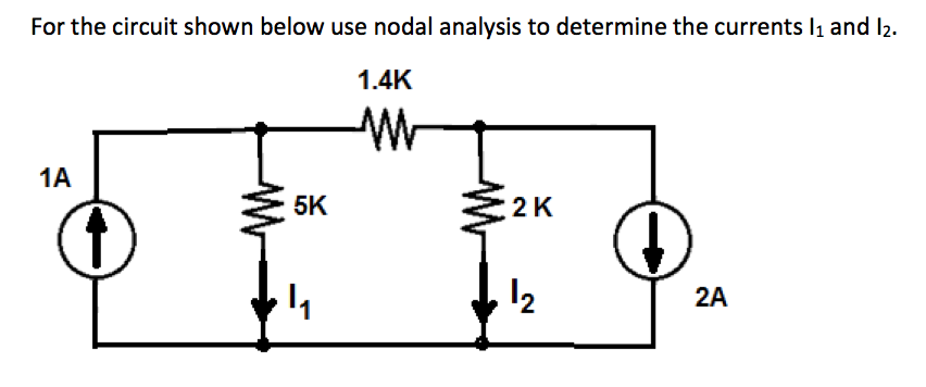 Solved For the circuit shown below use nodal analysis to | Chegg.com