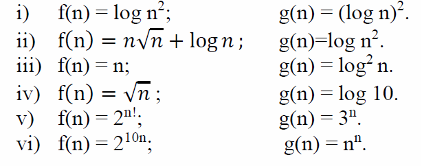 Solved For each of the following pairs of functions, either | Chegg.com