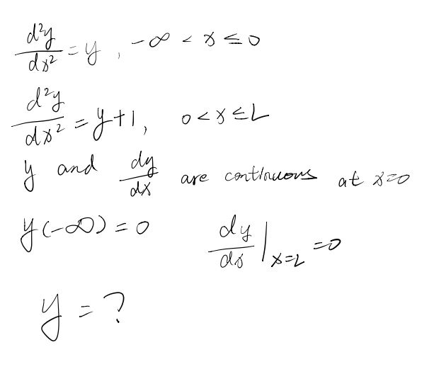 Solved d^2y/dx^2 = y, - infinity