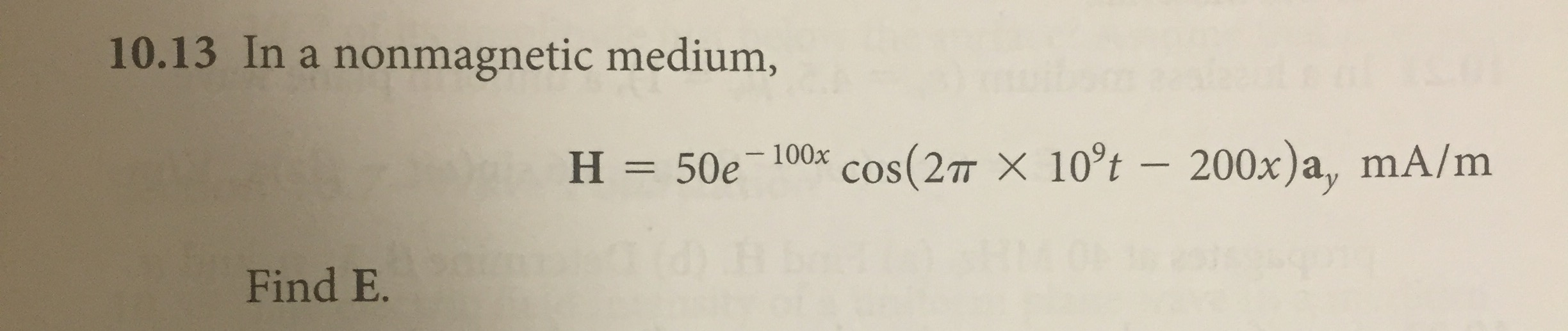 solved-in-a-nonmagnetic-medium-h-50e-100x-cos-2pi-times-chegg