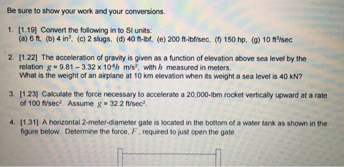 Solved Convert the following in to SI units 6 ft. 4 in 3 Chegg