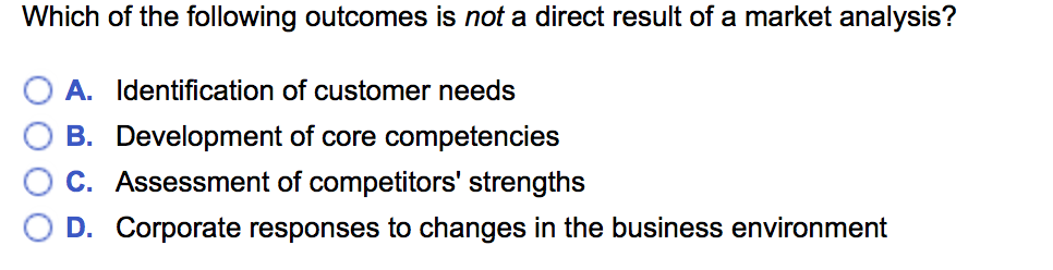 Solved Which of the following outcomes is not a direct | Chegg.com