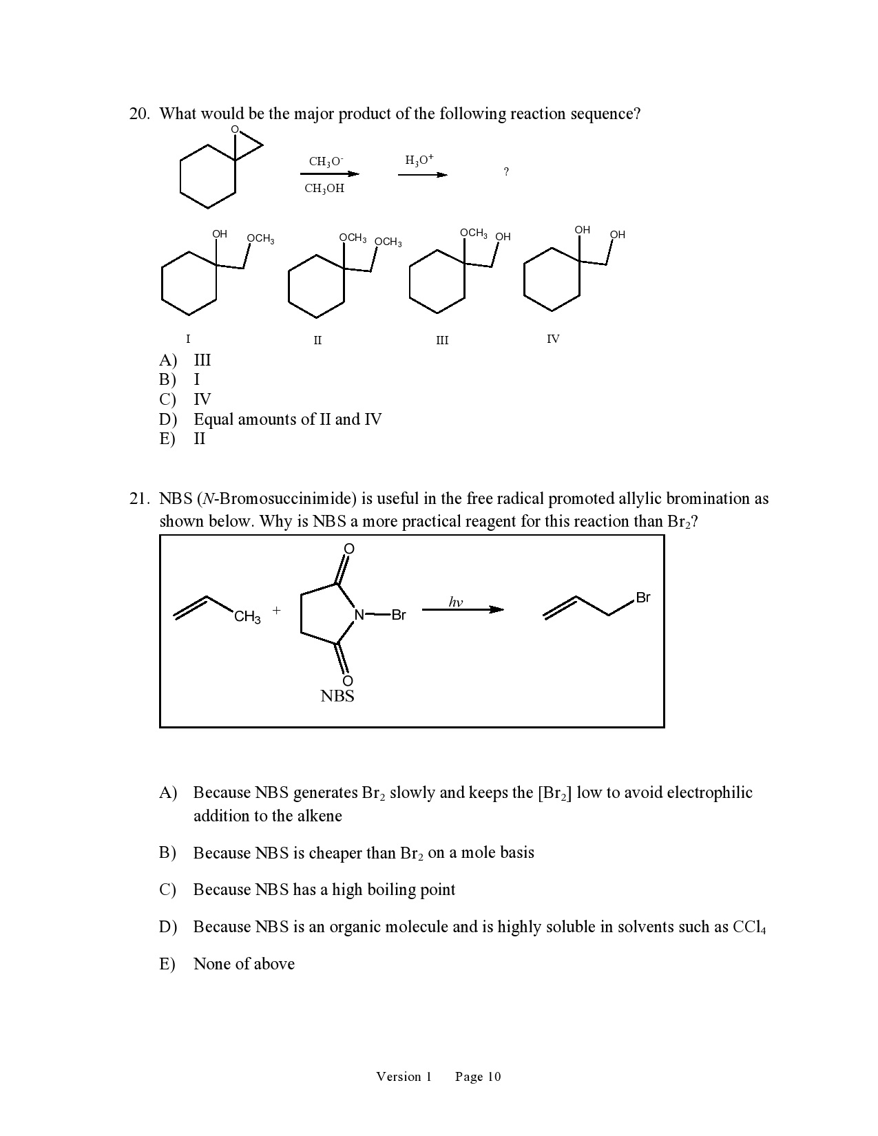 Solved What would be the major product of the following | Chegg.com