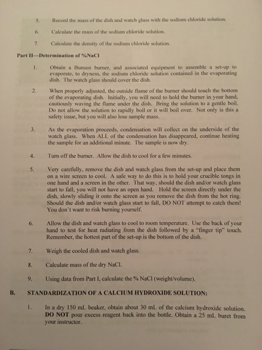 Solved A REVIEW OF BASIC EXPERIMENT LABORATORY TECHNIQUES