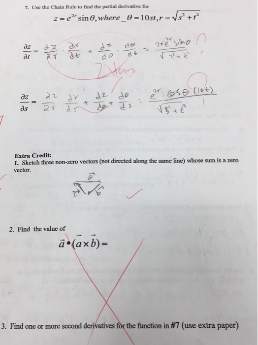 Solved Use the Chain Rule to find The partial derivative for | Chegg.com