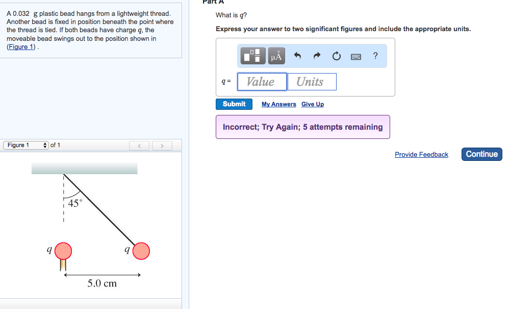 Solved Problem 20.13 Part A A small glass bead has been | Chegg.com