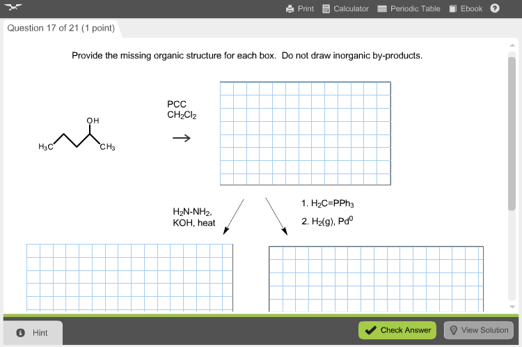 Solved Provide the missing organic structure for each box. | Chegg.com