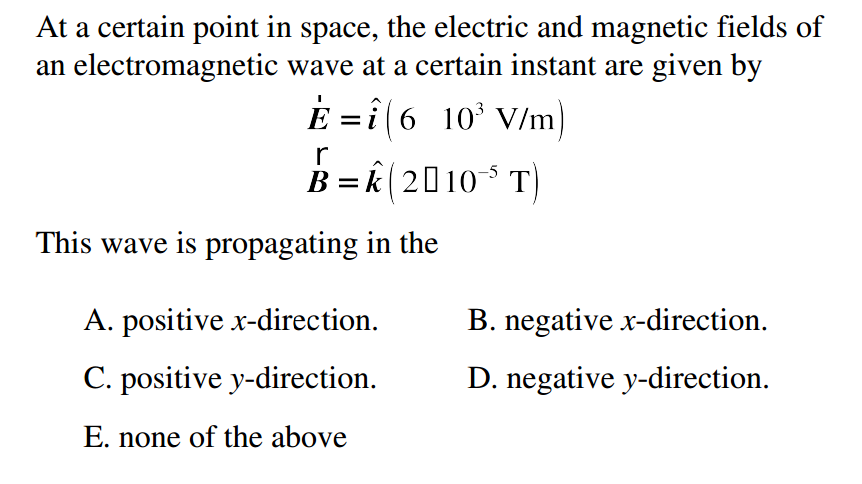 solved-at-a-certain-point-in-space-the-electric-and-chegg