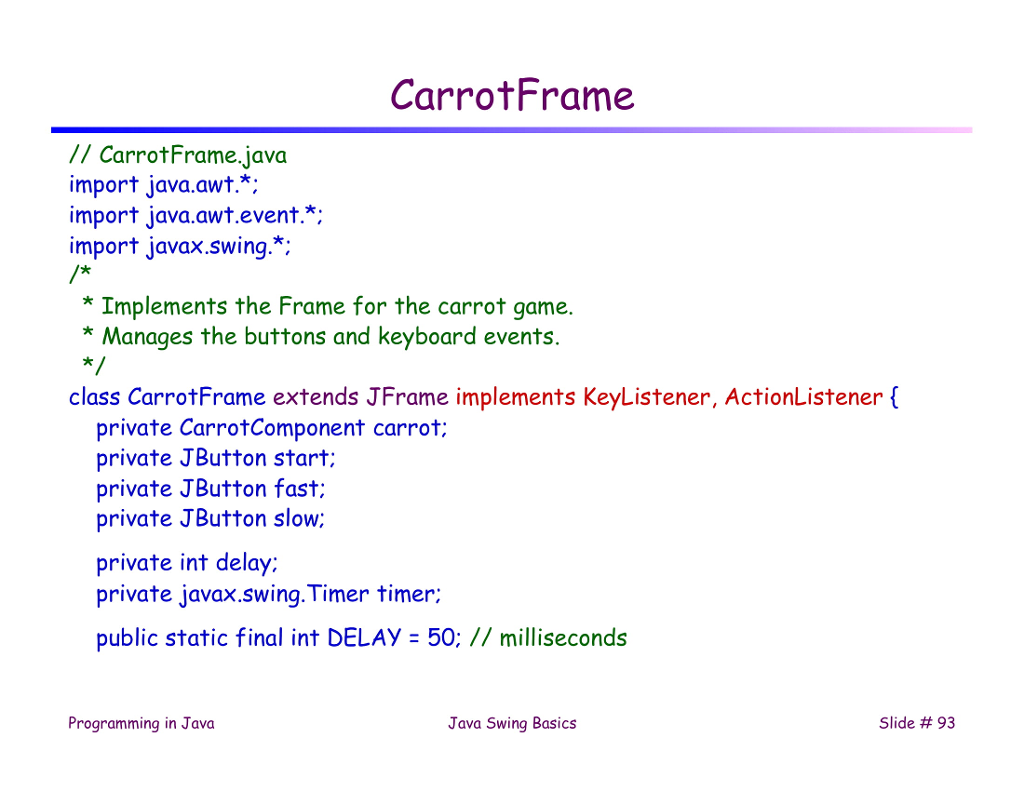 Carrot Component Example Carrot Start Faster Slower | Chegg.com