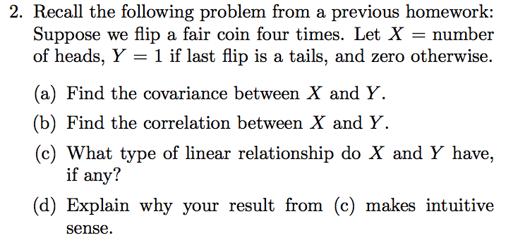 Solved 2. Recall The Following Problem From A Previous | Chegg.com