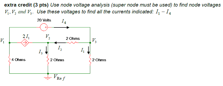 Solved Use node voltage analysis (super node must be used) | Chegg.com