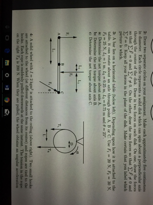 Solved Draw two separate circles on your assignment. Make | Chegg.com