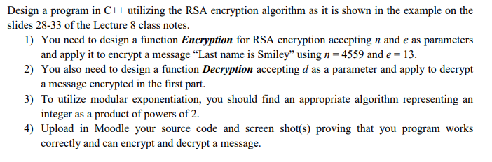 rsa encrypt and decrypt algorithms python