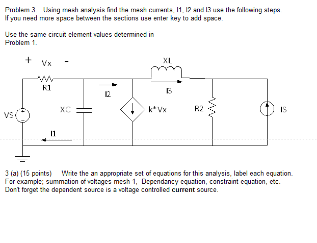 Solved Problem 3. Using Mesh Analysis Find The Mesh | Chegg.com