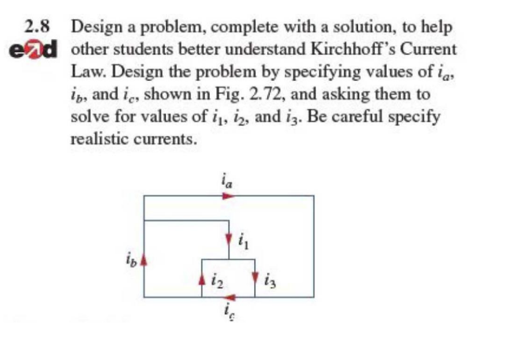 Solved 2.8 Design a problem, complete with a solution, to | Chegg.com