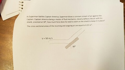 Solved A Superman battles Captain America, Superman blows a | Chegg.com