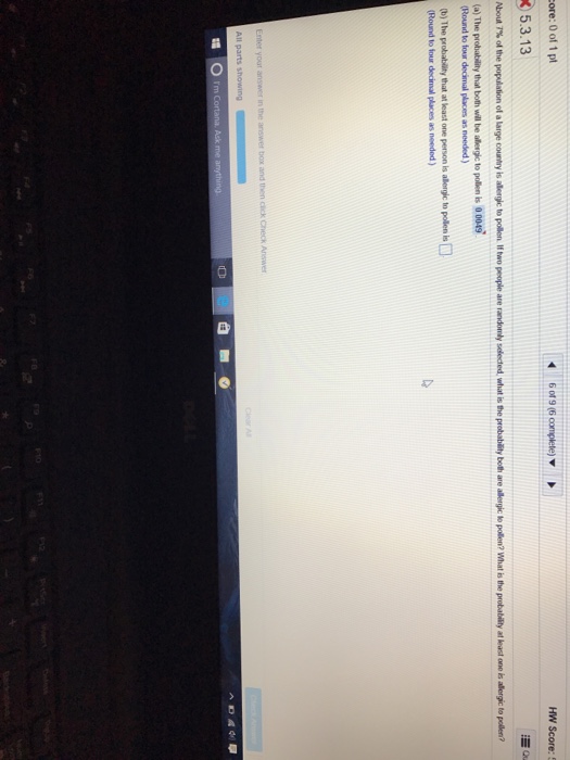 Solved about 7 of the population of a large country is chegg