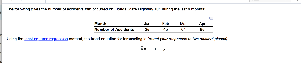 Solved The following gives the number of accidents that | Chegg.com