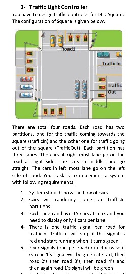 Solved 1-Traffic Light Controller The Question will be | Chegg.com