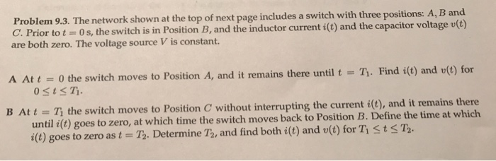 Solved The network shown at the top of next page includes a | Chegg.com