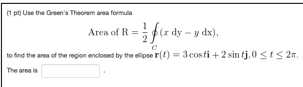 Formula For Green S Theorem